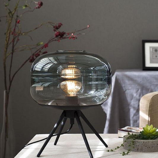 Hand-blown Art Lamps Creative Glass Lampshade Transparent Bedroom Bedside Table Lamp COMFYAPPLI