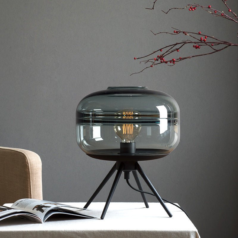 Hand-blown Art Lamps Creative Glass Lampshade Transparent Bedroom Bedside Table Lamp COMFYAPPLI