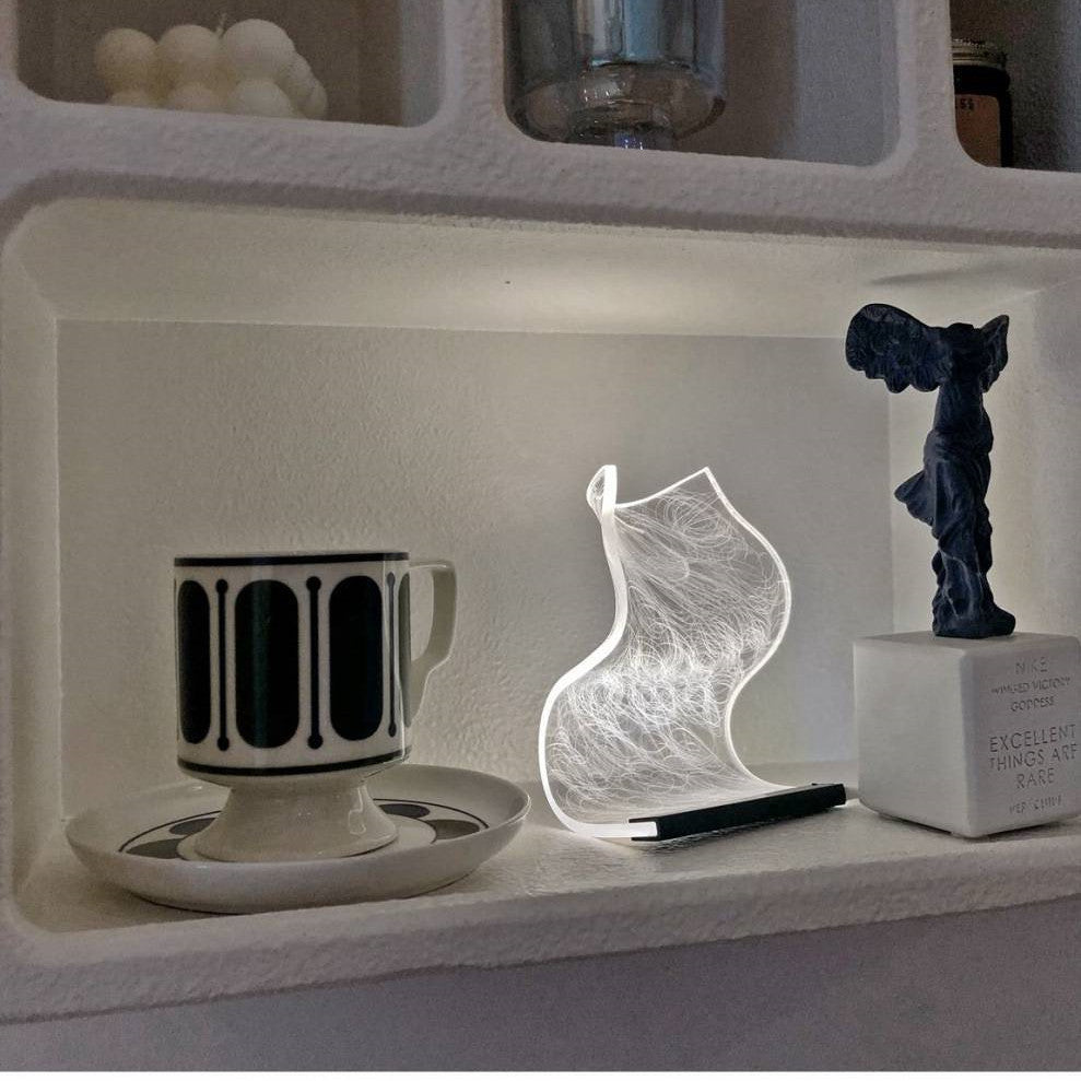 Warm High Appearance Level Bedside Lamp Small Night Light Home Decor COMFYAPPLI