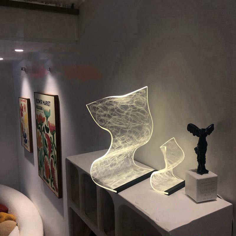 Warm High Appearance Level Bedside Lamp Small Night Light Home Decor COMFYAPPLI